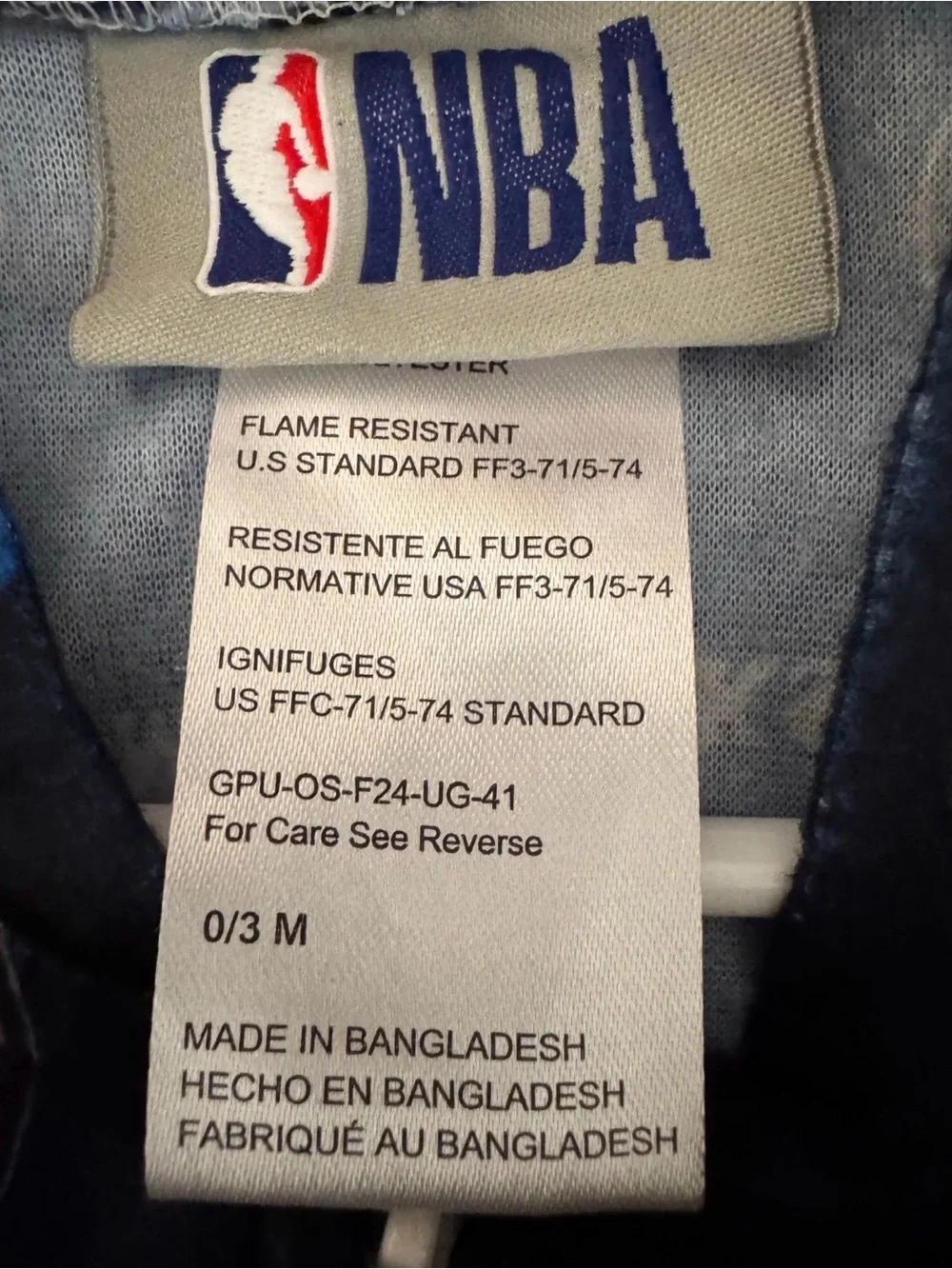 NBA Dallas Mavericks Navy & Royal Blue Footed One-Piece